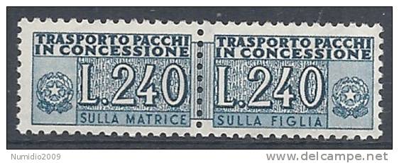 1955-81 ITALIA PACCHI IN CONCESSIONE 240 LIRE MNH ** - RR10380-6 - Colis-concession