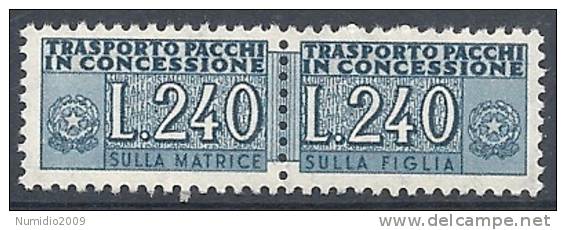 1955-81 ITALIA PACCHI IN CONCESSIONE 240 LIRE MNH ** - RR10385 - Concessiepaketten