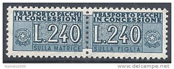 1955-81 ITALIA PACCHI IN CONCESSIONE 240 LIRE MNH ** - RR10385-2 - Colis-concession