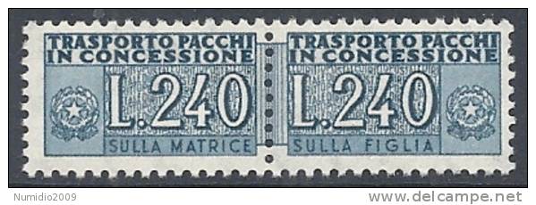 1955-81 ITALIA PACCHI IN CONCESSIONE 240 LIRE MNH ** - RR10385-6 - Pacchi In Concessione