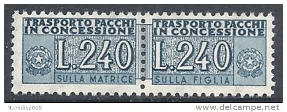 1955-81 ITALIA PACCHI IN CONCESSIONE 240 LIRE MNH ** - RR10386-5 - Pacchi In Concessione