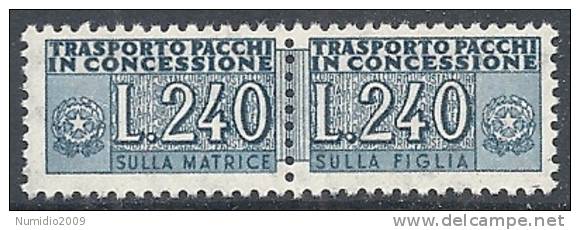 1955-81 ITALIA PACCHI IN CONCESSIONE 240 LIRE MNH ** - RR10386-6 - Colis-concession