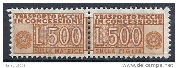 1955-81 ITALIA PACCHI IN CONCESSIONE 500 LIRE MNH ** - RR10393-3 - Pacchi In Concessione