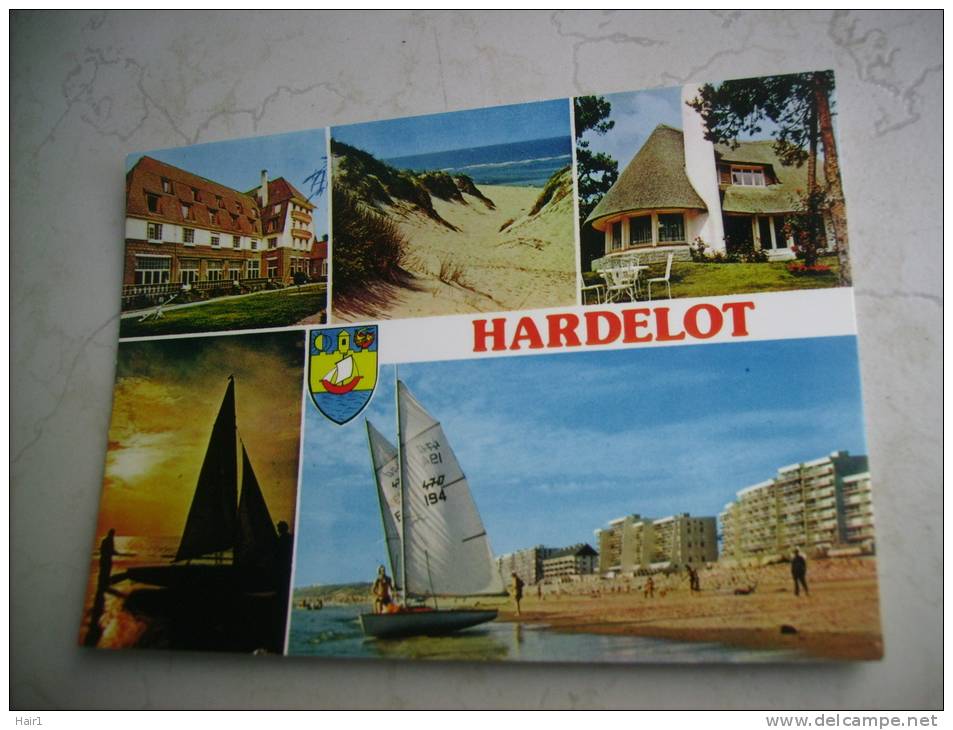 VDS CARTE POSTALE HARDELOT 5 SUPERBES VUES DE CE CHARMANT VILLAGE DU PAS DE CALAIS - Autres & Non Classés