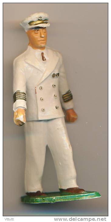 Figurine STARLUX (France) : Marin Commandant, Colonel (?) Gradé Défilant, Militaire, Marine - Starlux