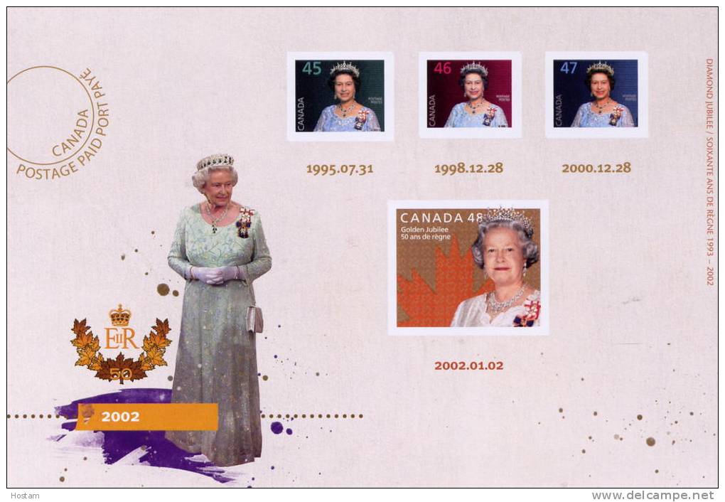 CANADA 2012, UX269, DIAMOND JUBILEE,  POSTCARD  # 5 Of 6 FROM KEEPSAKE #5, - Cartes Illustrées Officielles