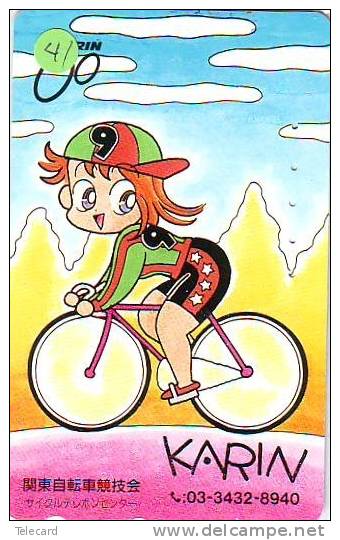 Télécarte JAPON * Cyclisme (41) FIETS * RADFAHREN * VELO FAHRRAD RADSPORT * FIETSEN * Cycling * Phonecard Japan - Sport