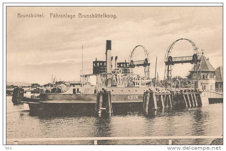 F FS 126 / C P A - ALLEMAGNE - BRUNSBUTTEL - FAHRANLAGE  BRUNSBUTTELKOOG - Brunsbuettel