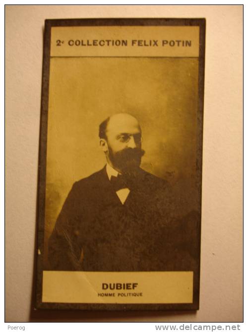 IMAGE PHOTO BROMURE - 2ème COLLECTION FELIX POTIN - FERNAND DUBIEF - HOMME POLITIQUE - POLITICIAN - Félix Potin