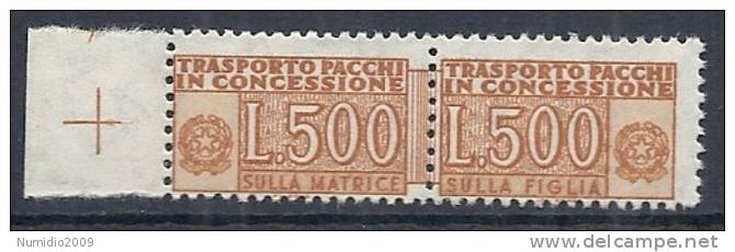 1955-81 ITALIA PACCHI IN CONCESSIONE 500 LIRE MNH ** - RR10396-6 - Concessiepaketten