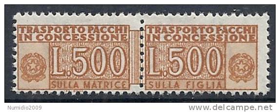 1955-81 ITALIA PACCHI IN CONCESSIONE 500 LIRE MNH ** - RR10397-2 - Concessiepaketten