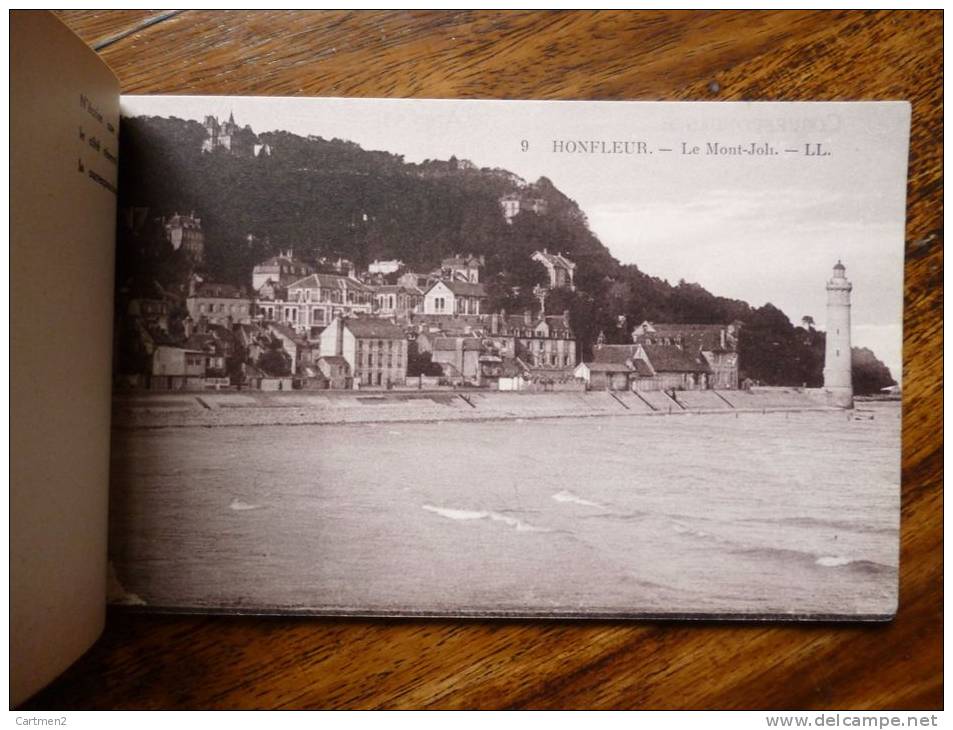 CARNET DE 11 CPA : HONFLEUR RUE GAMBETTA MONT-JOLI LA JETEE LE QUAI MARCHE BARQUES DE PECHE - Honfleur