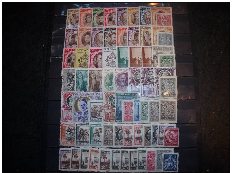 Lot Older Vatican Stamp Mostly Mint With Some Used - Collections