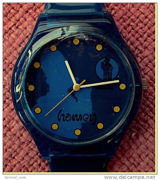 Blaue Armbanduhr Simpsons - Homer-Motiv , Länge Ca. 23 Cm - Werbeuhren