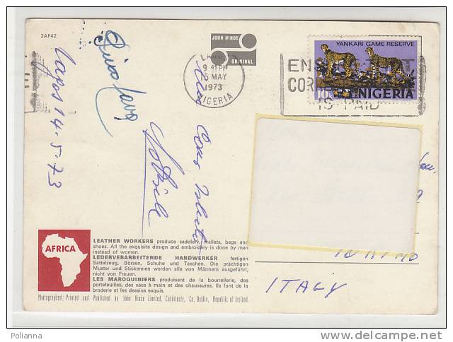 PO3740# NIGERIA - ARTIGIANO PELLETTERIE - MERCANTE  VG 1973 - Nigeria