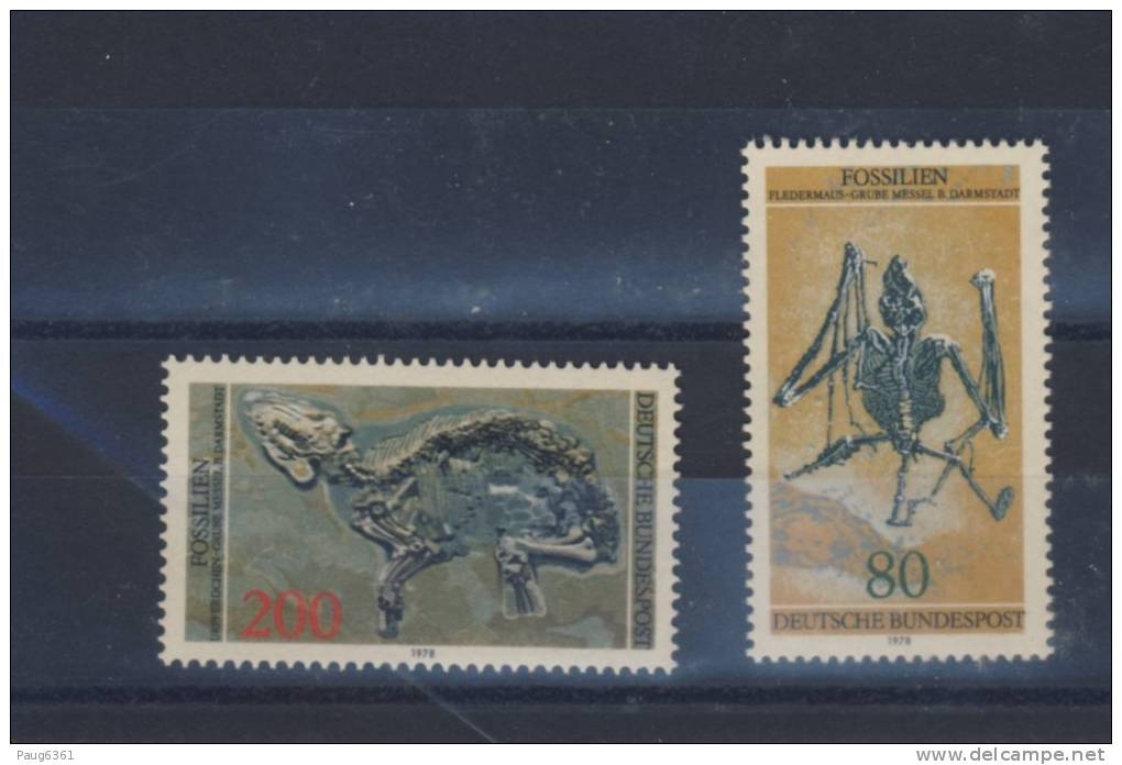 RFA 1978 FOSSILES  YVERT N°841/42 NEUF MNH** - Fossilien