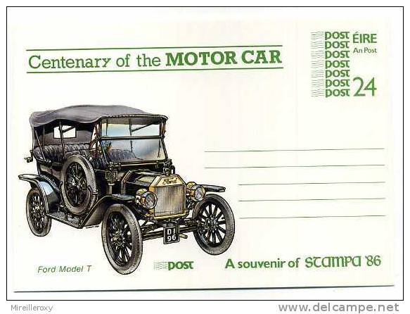 ENTIER POSTAL IRLANDE VOITURE ANCIENNE FORD MODEL T - Voitures