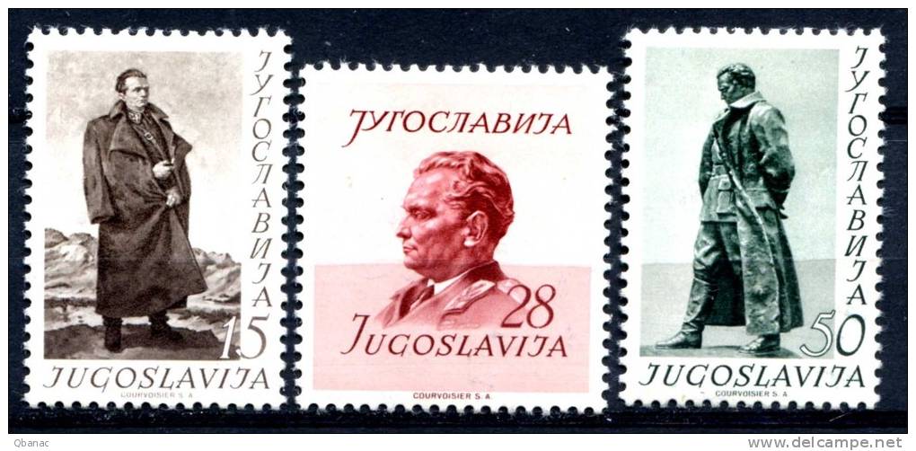 Yugoslavia Republic 1952 MI#693-695 * - Other & Unclassified