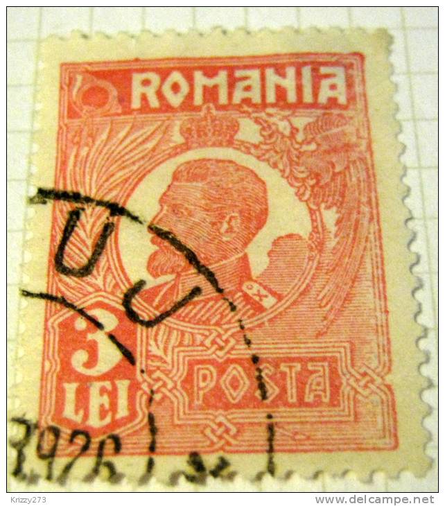 Romania 1922 King Ferdinand 3L - Used - Usado