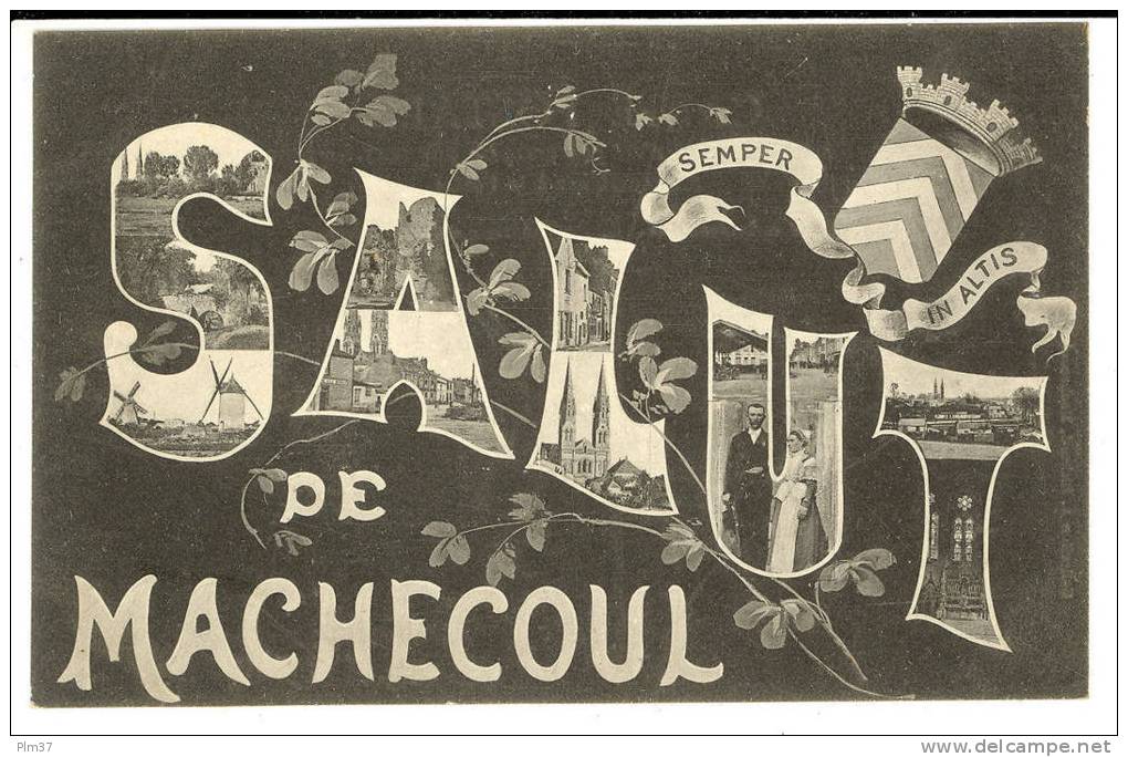 MACHECOUL - Carte Souvenir - Salut De... - Machecoul
