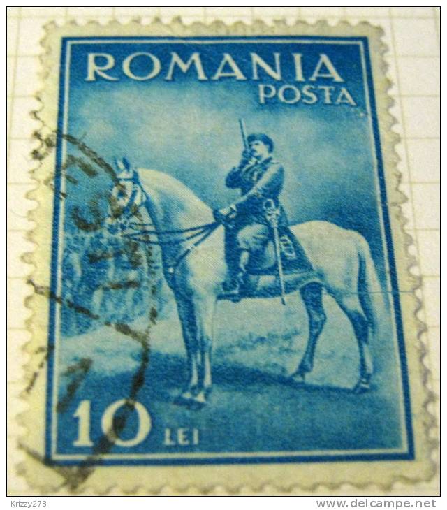 Romania 1932 King Charles II 10L - Used - Usado
