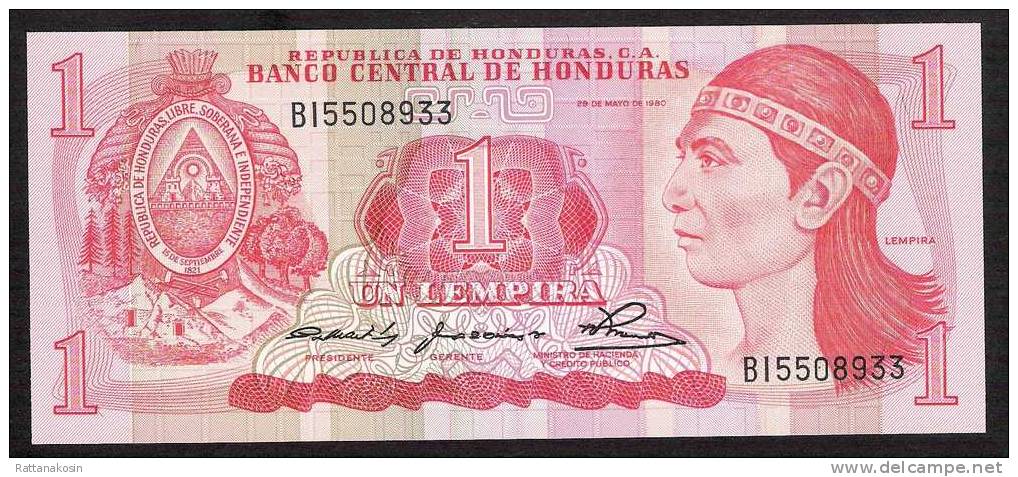 HONDURAS  68a 1 LEMPIRA 1980 #BI       UNC. - Honduras
