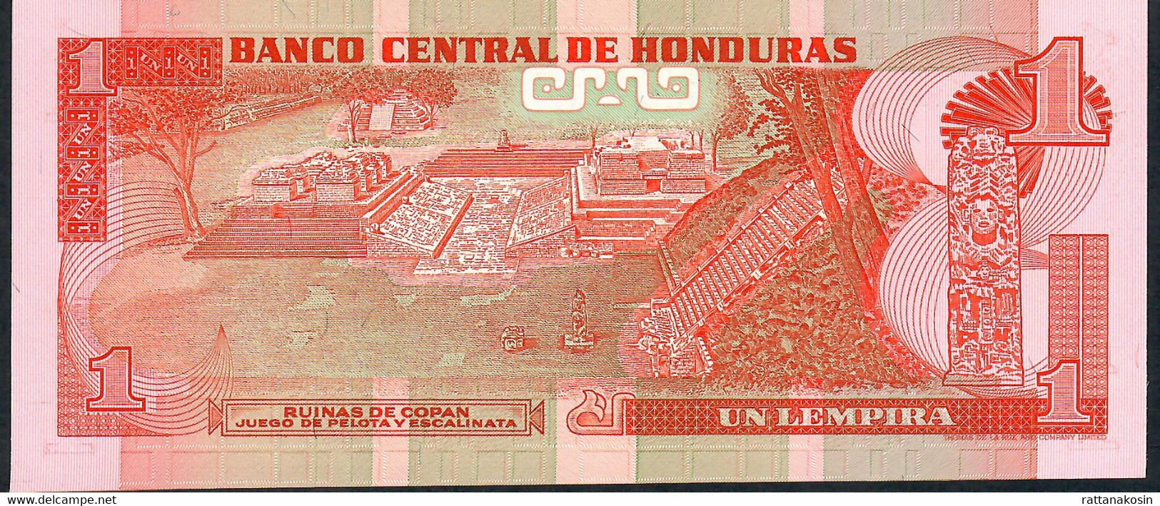 HONDURAS  68a 1 LEMPIRA 1980 #BI       UNC. - Honduras