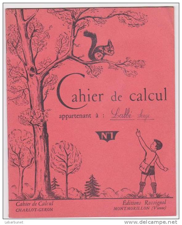 Cahier Ancien De Calcul - Diplome Und Schulzeugnisse