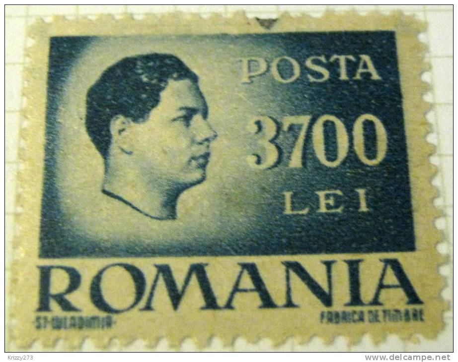 Romania 1947 King Michael 3700L - Used - Neufs