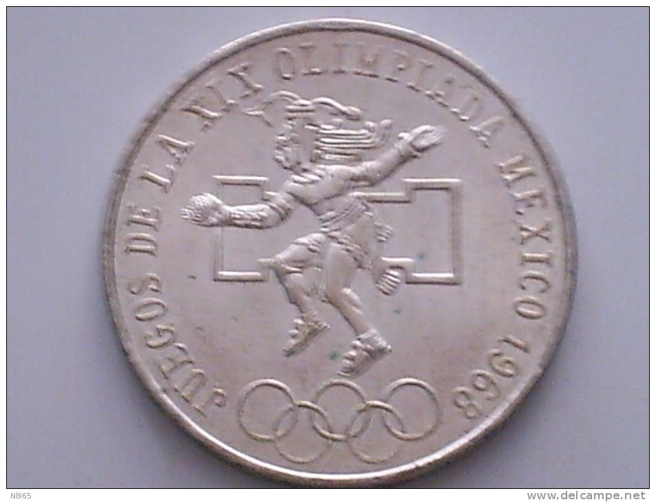 MESSICO - MEXICO  ANNO 1968 - 25 PESOS  OLIMPIADI  ARGENTO SILVER - Mexique