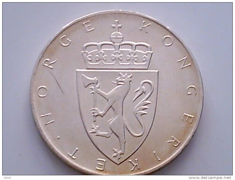 NORVEGIA -  ANNO 1964 - 10 KRONER CONSTITUTION  ARGENTO SILVER - Norvège