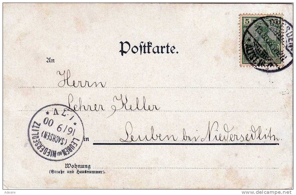 1900, SPREEWALD, Wotschofska, Gel.1900, Stempel Leuben-Niedersedlitz, Gute Erhaltung - Burg (Spreewald)