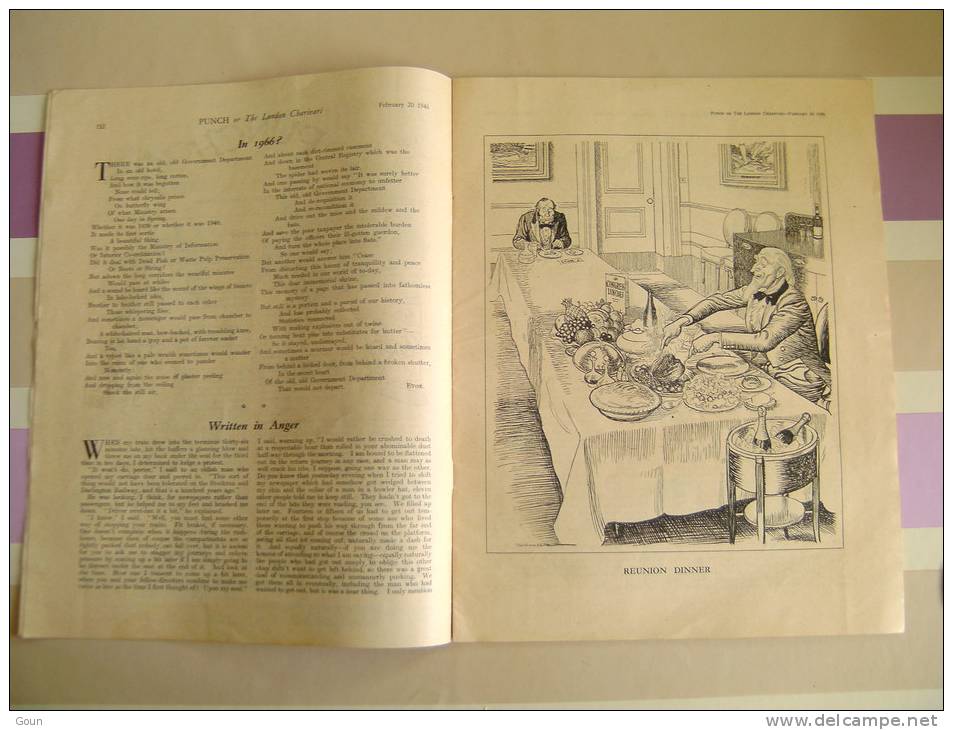 Punch 1946  Couverture Biscuits Huntley & Palmers 30 Pages - Andere & Zonder Classificatie