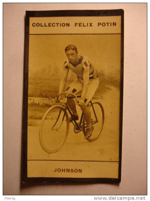 COLLECTION FELIX POTIN (1ère) - VICTOR JOHNSON - CYCLISME  - IMAGE PHOTO - Vélo Cycliste Bicyclette - Félix Potin