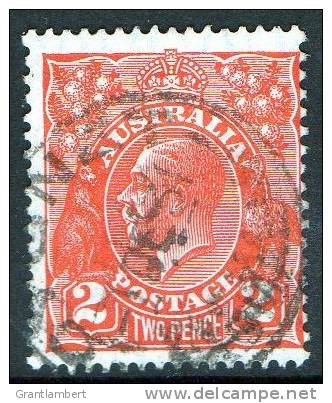 Australia 1926-1930 King George V Small Multi Wmk 2d Red Used - CYGNET Tasmania - Gebraucht