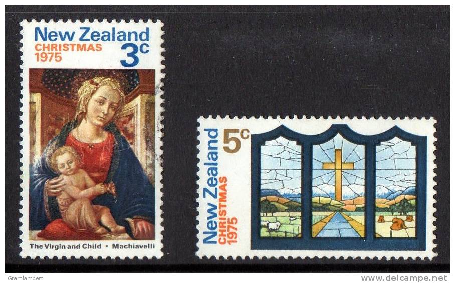 New Zealand 1975 Christmas 3 & 5c Used - Used Stamps