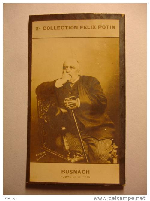 2ème COLLECTION FELIX POTIN - WILLIAM BUSNACH - HOMME DE LETTRES  - IMAGE / PHOTO WILHEM BENQUE - Canne - Félix Potin