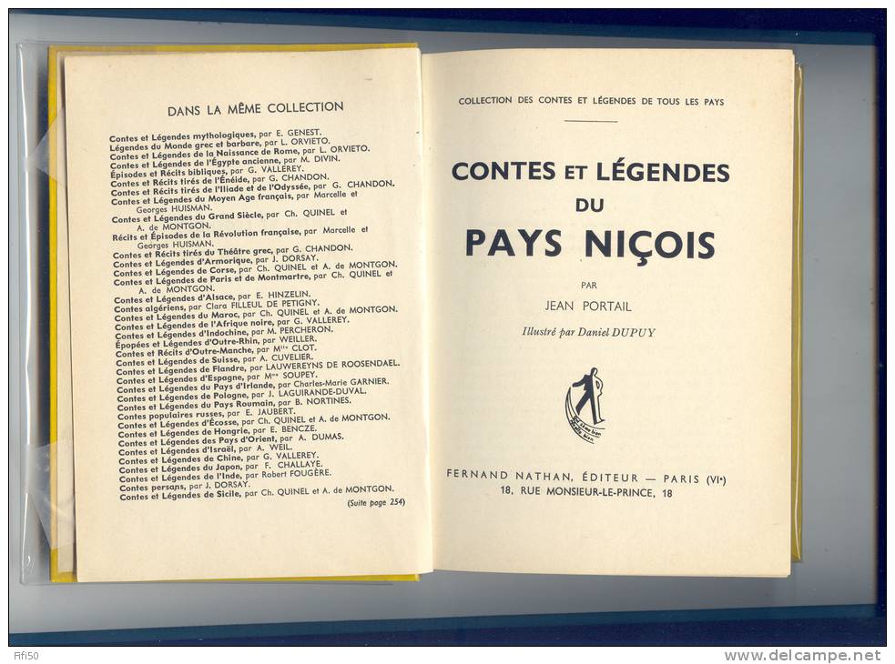 CONTES ET LEGENDES DU PAYS NICOIS J. PORTAIL Illustré Par D DUPUY - Côte D'Azur