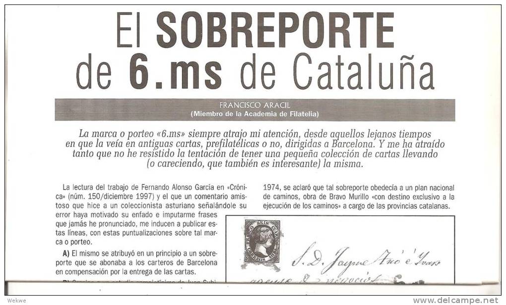 Catalu&ntilde;a / Marcas  (2paginas) - Afstempelingen