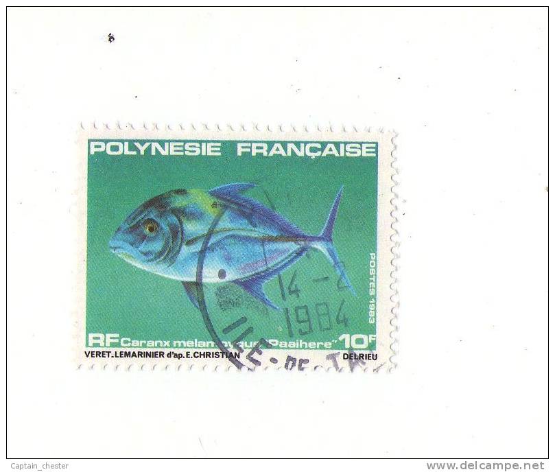 POLYNESIE - Poste N° 193 - Poisson Caranx Melampygus Oblitéré ) - Gebruikt