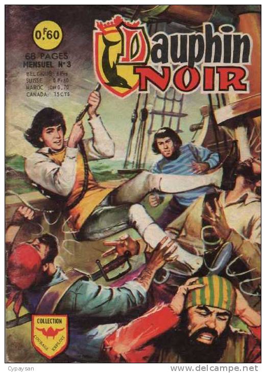 DAUPHIN NOIR N° 3 BE AREDIT  12-1968 - Arédit & Artima