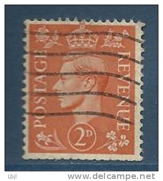 GRANDE BRETAGNE , 2 P , George VI , 1937 - 1947 , Variété Filigrane K Renversé , N° Y&T 212 B - Errors, Freaks & Oddities (EFOs