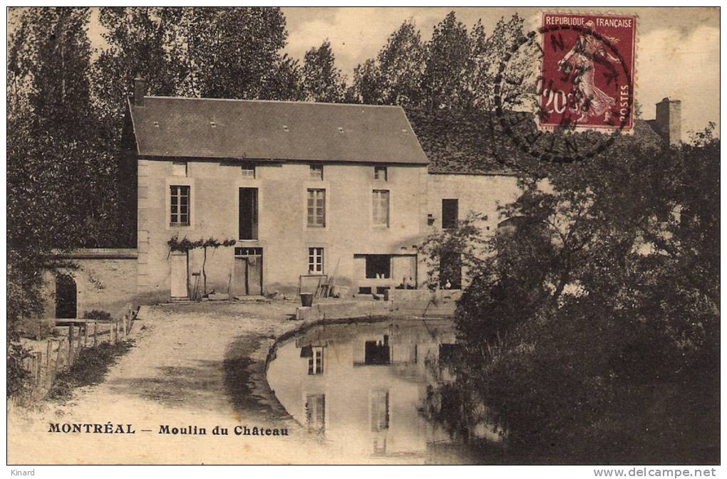 CPA  .MONTREAL...   MOULIN DU CHATEAU ... Circulé 1925 .. BE ..pas Courante.. - Montreal