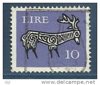 IRLANDE , EIRE , 10 P , Animaux Stylisés , Elan , 1968 - 1969 , N° Y&T 221 - Used Stamps