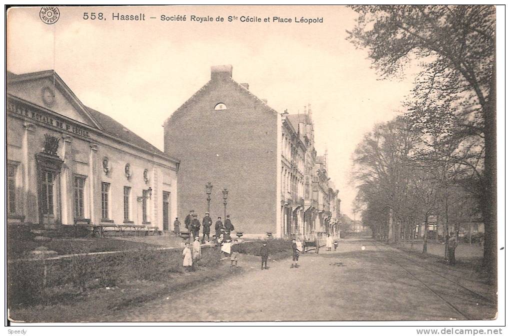 HASSELT  Societé Royal De Ste CECILE  Et Place LEOPOLD 1919 - Hasselt