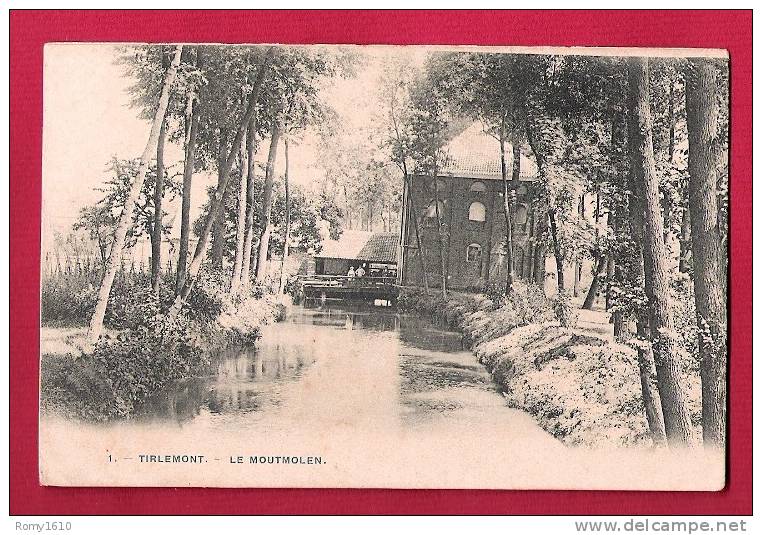 Tirlemont = Tienen. Le Moutmolen- Le Moulin. Voyagée, 2 Scans. - Tienen