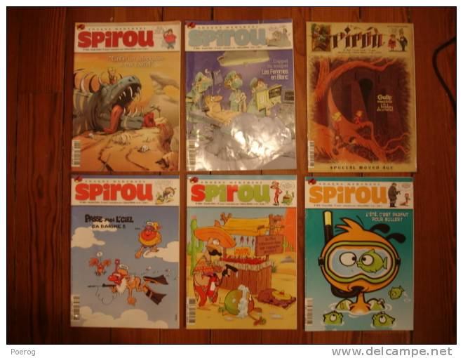 LOT DE 6 NUMEROS DE SPIROU - JUILLET & AOUT 2008 - N°3665 à 3670 - Détails Dans L´ Annonce - Numéro Spécial Moyen Age - Wholesale, Bulk Lots