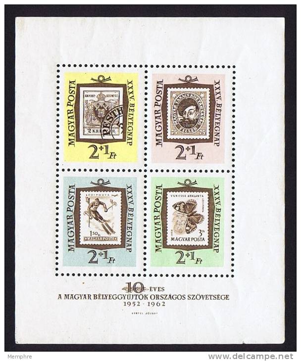 1962  Journée Du Timbre  Feuillet De 4 Timbres  Timbre Sur Timbre  ** MNH - Blocks & Kleinbögen