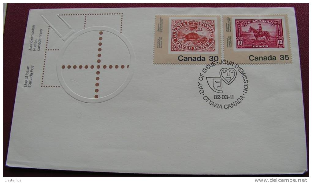 ==CANADA 1982 FDC PAAR - 1981-1990