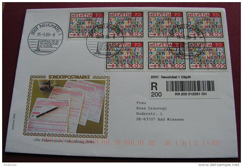 == SCHWEIZ 2000 MeF - Covers & Documents